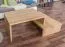 Couchtisch Eiche Massivholz Farbe: Natur 50x100x60 cm