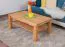 Couchtisch Buche Massivholz Farbe: Natur 45x105x65 cm Wohnzimmermöbel Wohnzimmereinrichtung Abbildung