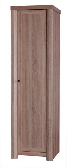 54 cm breiter Kleiderschrank mit 1 Tür | Kleiderstange | Farbe: Sonoma Eiche Abbildung