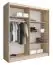 Eleganter Kleiderschrank Bickleigh 25, Farbe: Eiche Sonoma - Abmessungen: 200 x 180 x 62 cm (H x B x T), mit genügend Stauraum