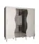 Schiebetürenschrank mit eleganten Design Jotunheimen 189, Farbe: Weiß - Abmessungen: 208 x 200,5 x 62 cm (H x B x T)