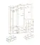 Elegante Garderobe Bratteli 05, Farbe: Eiche Sonoma - Abmessungen: 203 x 180 x 32 cm (H x B x T), mit genügend Stauraum