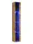 Stylische Wohnwand Balestrand 253, Farbe: Eiche Wotan / Schwarz - Abmessungen: 180 x 330 x 40 cm (H x B x T), mit 15 Fächern