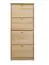 Schuhkipper Kiefer Holz massiv, Farbe: Natur 150x58x30 cm, Schuhschrank Schuhkommode Abbildung
