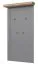 Garderobe Lotofaga 01, Farbe: Grau / Walnuss - 115 x 65 x 13 cm (H x B x T)