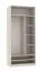 Offener Kleiderschrank | Cabecao 02 | Kaschmir | 206 x 90 x 51 cm | eine Kleiderstange | 7 Fächer | minimalistischer Stil | genügend Stauraum