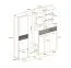 Moderne Garderobe Sviland 07, Farbe: Eiche Wellington / Weiß - Abmessungen: 200 x 210 x 35 cm (H x B x T), mit genügend Stauraum