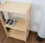 Schuhregal Kiefer Holz massiv, Farbe: Natur 86x50x30 cm Abbildung