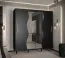 Schiebetürenschrank mit genügend Stauraum Jotunheimen 190, Farbe: Schwarz - Abmessungen: 208 x 200,5 x 62 cm (H x B x T)