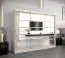 Schiebetürenschrank / Kleiderschrank Aizkorri 06B mit Spiegel, Farbe: Weiß matt / Eiche Sonoma - Abmessungen: 200 x 250 x 62 cm ( H x B x T)