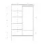 Schrank Wellsford 44 Wildeiche massiv geölt - Abmessungen: 175 x 108 x 60 cm (H x B x T)