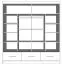 Schiebetürenschrank / Kleiderschrank mit Spiegel | Schwarz / Grau | Lusatian 25 | 218 x 203 x 61 cm | 3 Schubladen | 12 Fächer | Zweifarbig