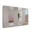 Kleiderschrank | 3 Spiegeltüren | 3 Fächer | Farbe: Kaschmir | 3 Kleiderstangen | Griffe: Kaschmir | Maße: 300 x 52 x 202 cm | Soft-Close-Funktion