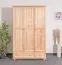 Kiefer Kleiderschrank 120 cm Breite