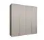 Drehtürenschrank mit Soft-Close-Funktion Eiger 32, Farbe: Kaschmir, 2 Meter breit, zwei Kleiderstangen, Kleiderschrank, Griffe: Kaschmir, zwei Fächer