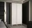 Schlichter Kleiderschrank mit fünf Fächer Jotunheimen 133, Farbe: Weiß - Abmessungen: 208 x 100,5 x 62 cm (H x B x T)