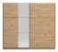 Breiter Kleiderschrank mit einer Spiegeltür Kule 11, Farbe: Eiche Artisan, zwei Kleiderstangen, 10 Fächer, Maße: 210 x 236,5 x 62,5 cm, ABS-Kanten