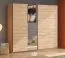 Schiebetürenschrank / Kleiderschrank | 2 Kleiderstangen | Farbe: Eiche Artisan | ABS-Kanten | Maße: 245 x 61 x 217,5 cm | 2 Fächer | für Schlafzimmer