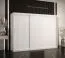 Eleganter Kleiderschrank mit drei Türen Balmenhorn 69, Farbe: Weiß matt - Abmessungen: 200 x 250 x 62 cm (H x B x T), mit 10 Fächern