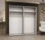 Drehtürenschrank mit Soft-Close-Funktion Eiger 32, Farbe: Kaschmir, 2 Meter breit, zwei Kleiderstangen, Kleiderschrank, Griffe: Kaschmir, zwei Fächer