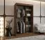 Kleiderschrank | Farbe: Walnuss Warmia | 1 Spiegeltür | 120 x 62 x 200 cm | 2 Kleiderstangen | Moderne Details | 5 Fächer | Zuverlässiges Gleitsysteme