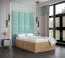 Wandpaneel mit modernen Design Farbe: Hellblau - Abmessungen: 42 x 42 x 4 cm (H x B x T)