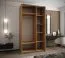 Kleiderschrank / Schiebetürenschrank | 245,5 x 130 x 64 cm | 2 Kleiderstangen | 2 Schiebetüren | 6 Einlegeböden | 6 Fächer | Farbe: Kaschmir | Soft-Core