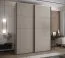 Kleiderschrank / Schiebetürenschrank | 2 Schiebetüren | 2 Kleiderstangen | 11 Fächer | 10 Einlegeböden |245,5 x 190 x 64 cm | Farbe: Kaschmir | Soft-Close