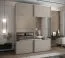 Kleiderschrank / Schiebetürenschrank | 11 Fächer | 2 Schiebetüren | 245,5 x 190 x 64 cm | Spiegel | Soft-Close | 2 Kleiderstangen | Farbe: Kaschmir