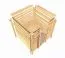 Sauna Tirreni | 38 mm Wandstärke | inkl. 9 kW Bio Ofen mit Steuergerät | Nordische Fichte | 159 x 159 x 210 cm | 2 Superior Liegen | mit Klarglas Tür
