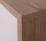 Kinderzimmer - Schrank Fabian 05, Farbe: Eiche Hellbraun / Weiß / Blau - 190 x 40 x 40 cm (H x B x T)