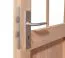 Blockhausgarage mit Fenster, 38 mm Blockbohlen, Farbe: Natur, Grundfläche 19,4 m²