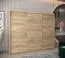 250 cm breiter Kleiderschrank mit 10 Fächern und 3 Türen | Farbe: Sonoma Eiche Abbildung