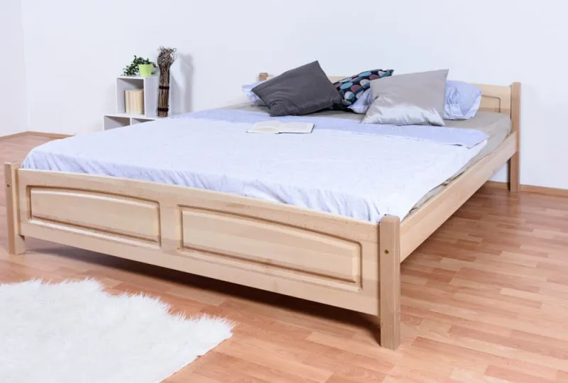 Doppelbett / Gästebett Buche massiv Vollholz natur 117, inkl. Lattenrost - 180 x 200 cm (B x L)