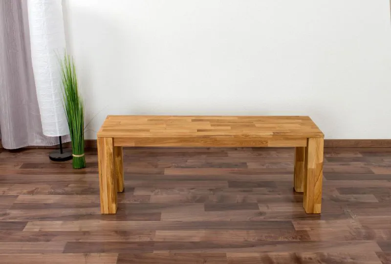 Sitzbank Eiche Massivholz Abbildung