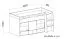 Funktionsbett / Kinderbett / Hochbett mit Bettkasten und Schreibtisch "Geel" 42, Weiß / Gelb - Liegefläche: 90 x 200 (B x L)