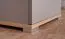 Schrank, Regal mit 7 offenen Fächern, Jugendzimmerschrank, 195 x 45 x 40 cm, Eiche / Grau, 1 Tür und 2 Schubladen, ABS-Kanten