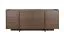 Schlichte Kommode Illgau 01, Baltic Storm - Dunkelbraun, 90 x 200 x 38 cm, mit 4 Türen und 6 Fächern, Push-to-open System, hochwertig verarbeitet, Soft Close System