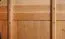 Drehtürenschrank / Kleiderschrank Slatina 45, Farbe: Eiche / Schwarz, teilmassiv - Abmessungen: 203 x 220 x 63 cm (H x B x T)