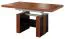 Couchtisch Farbe: Walnuss / Schwarz 61x130x80 cm Abbildung