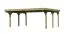 Doppelcarport Classic Grundpaket mit PVC-Dach, Farbe: Natur KDI, Grundfläche: 22,18 m²