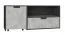 Jugendzimmer TV Unterschrank Sprimont 10, Farbe: Dunkelgrau / Grau - Abmessungen: 45 x 120 x 50 cm (H x B x T)