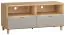 TV-Unterschrank Nanez 10, Farbe: Eiche / Grau - Abmessungen: 56 x 120 x 47 cm (H x B x T)