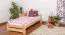 Kinderbett 90 x 200 cm | Massivholz: Kiefer | Natur Lackiert | inkl. Rollrost Abbildung
