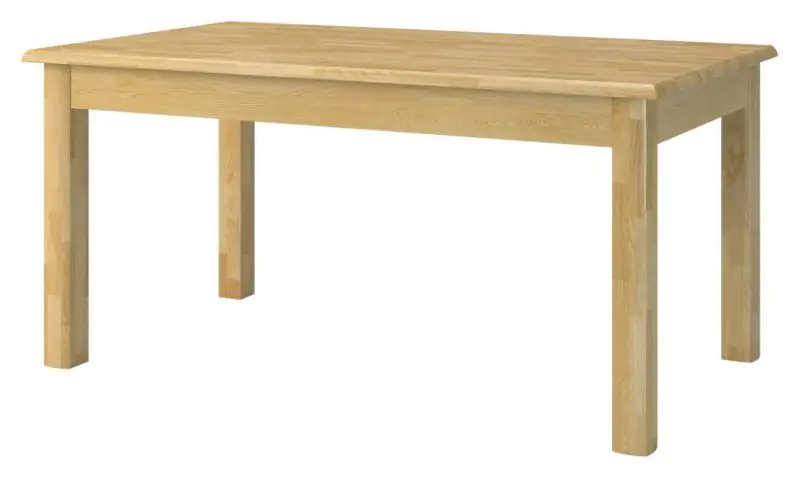 Massivholz Tisch 160x90 cm Eiche, Ausziehbar auf 360 cm, Farbe: Natur Abbildung
