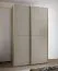 Kleiderschrank / Schiebetürenschrank | 2 Kleiderstangen | 245,5 x 160 x 64 cm | 2 Schiebetüren | 11 Fächer | 10 Einlegeböden | Farbe: Kaschmir | Soft-Close