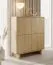 Kommode | Farbe: Eiche geölt | 4 Drehtüren | Push-to-open Funktion | 8 Fächer | 104 x 38 x 124 cm | Highboard | ABS-Kanten | für Wohnzimmer