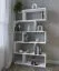 Regal Kareo 2 | Farbe: Weiß | offenes Regalsystem | 106,2 x 32 x 185 cm | Wohnzimmer | asymmetrisches Design | Garderobe