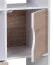 Vielseitiges Regal, Farbe: Weiß / Sonoma Eiche - Abmessungen: 120 x 60 x 29 cm (H x B x T), mit 2 Schubladen & Türfach