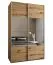 Kleiderschrank / Schiebetürenschrank | 245,5 x 150 x 64 cm | 2 Kleiderstangen | 6 Fächer | Soft-Close | 2 Schiebetüren | Spiegel | Farbe: Eiche Artisan
